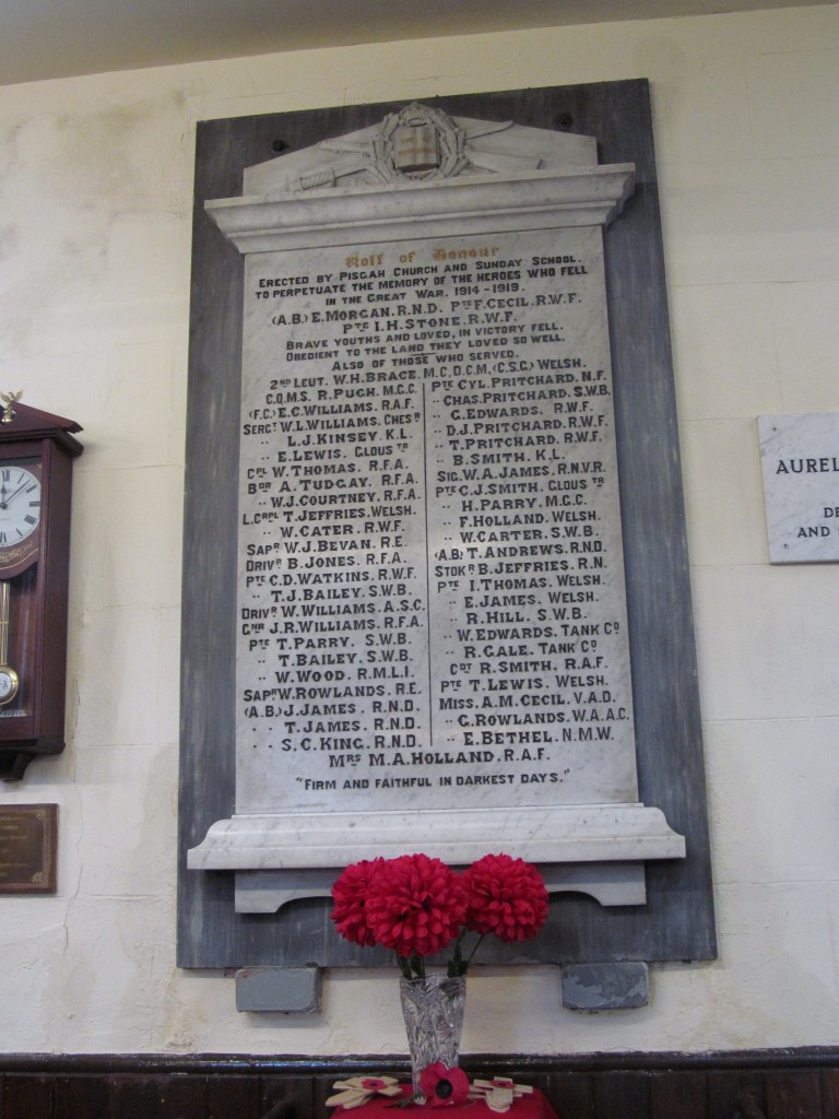 Abersychan - Talywain - Pisgah Baptist WW1 memorial (2)